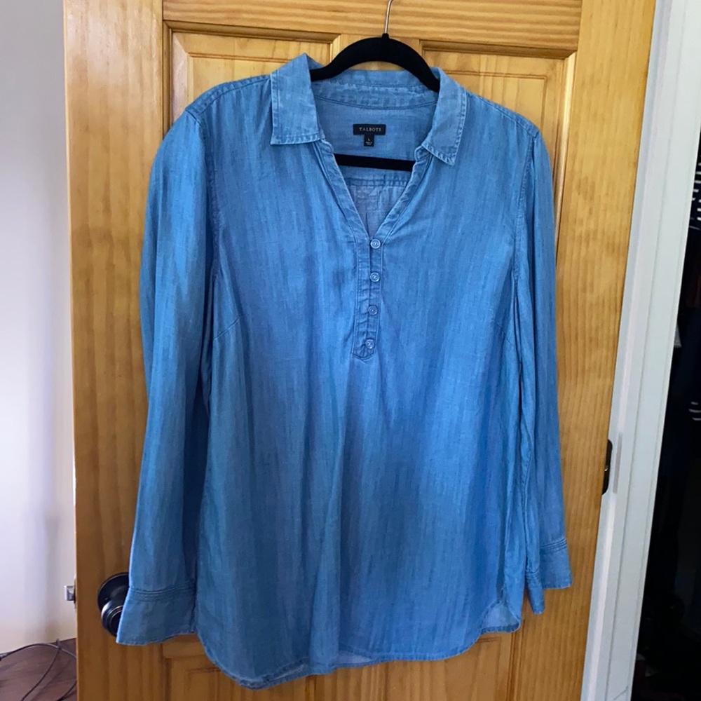 Chambray popover Talbots